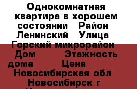 Однокомнатная квартира в хорошем состоянии › Район ­ Ленинский › Улица ­ Горский микрорайон › Дом ­ 39 › Этажность дома ­ 10 › Цена ­ 12 000 - Новосибирская обл., Новосибирск г. Недвижимость » Квартиры аренда   
